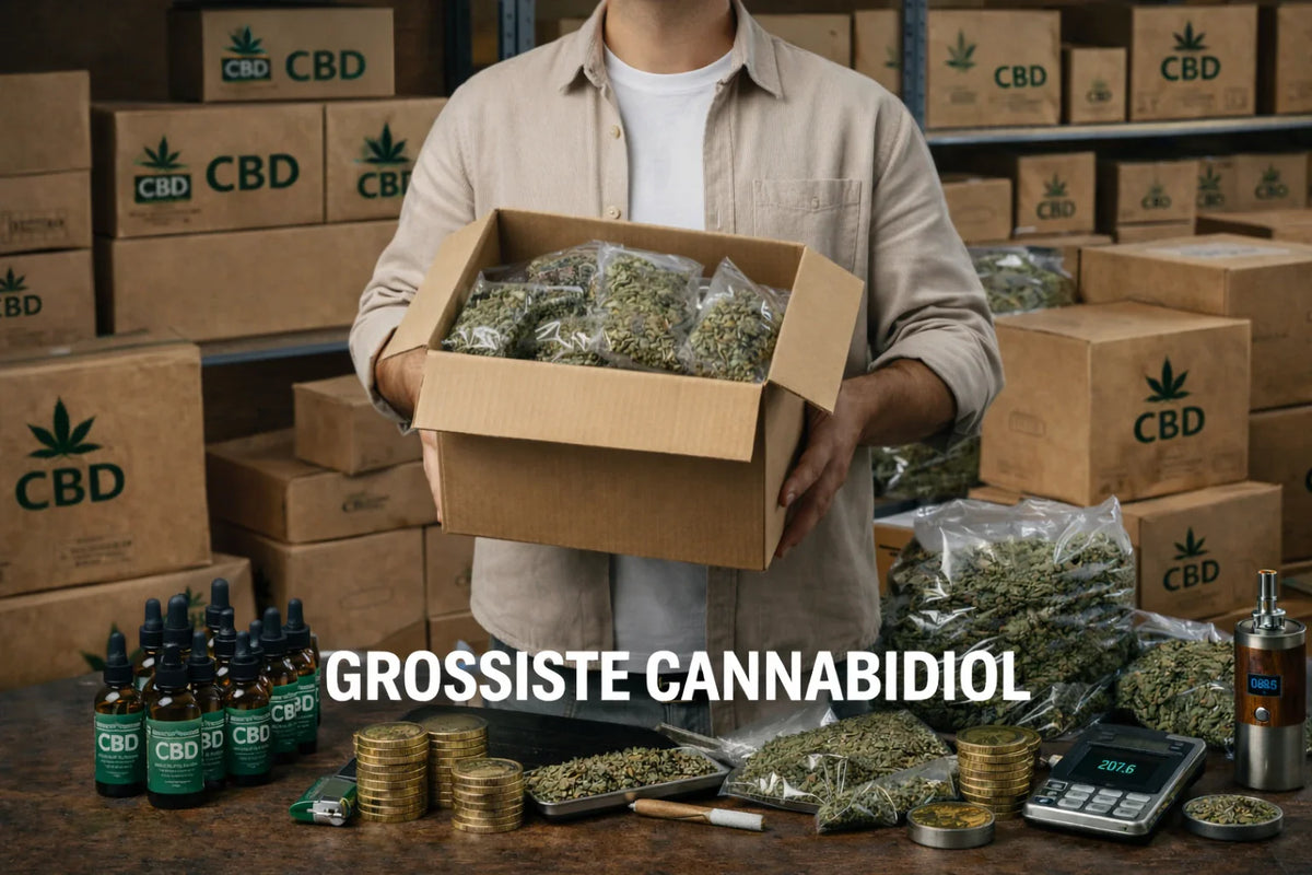 Grossiste cannabidiol : fournisseur CBD en gros pour professionnels (2026)