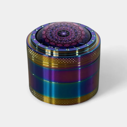 Grinder en métal Rainbow 50mm 4 parties (lot de 6)