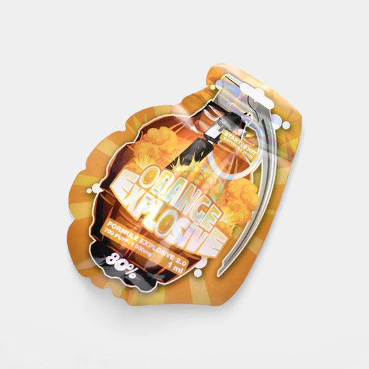 Starter Kit avec Vape, Pods & Batterie - Orange Explosive Formule 80% - 100H-HHC & CBN