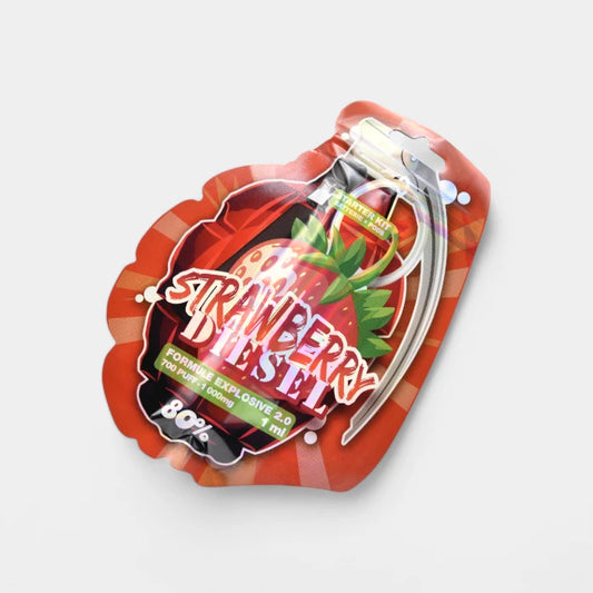 Starter Kit avec Vape, Pods & Batterie - Strawberry Diesel Formule 80% - 100H-HHC & CBN