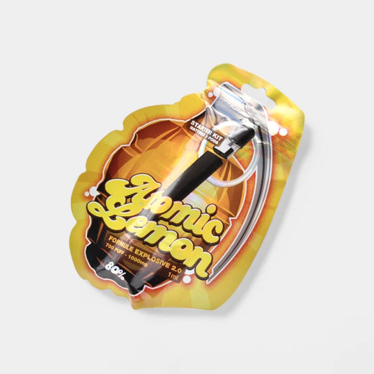 Starter Kit avec Vape, Pods & Batterie - Lemon Atomic Formule 80% - 100H-HHC & CBN
