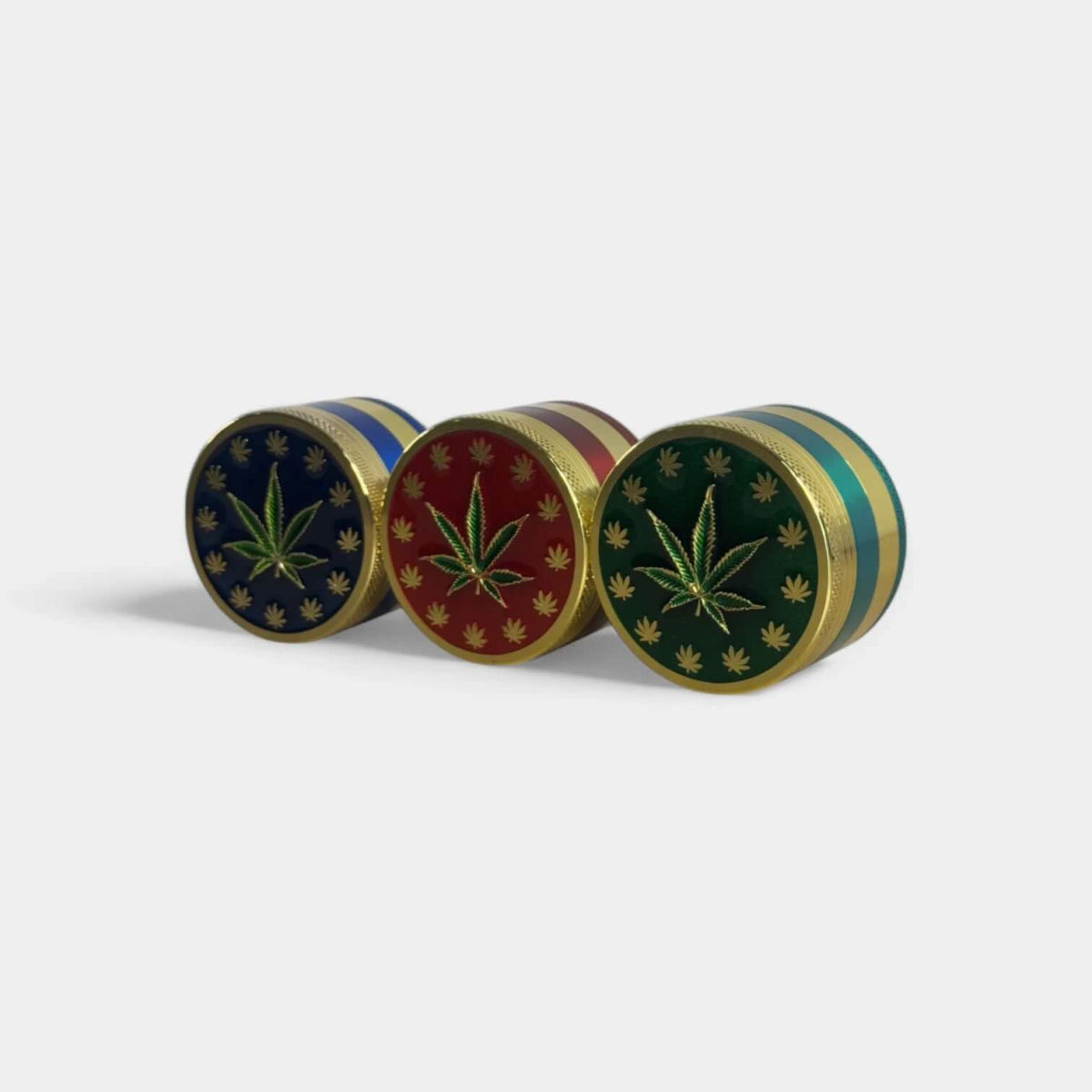 Grinder en métal Cannabis 52mm en 4 parties (lot de 9) - Popeye Club