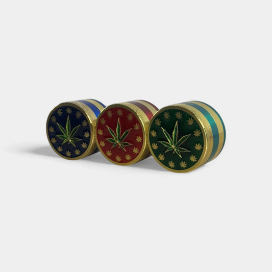Grinder en métal Cannabis 52mm en 4 parties (lot de 9) - Popeye Club