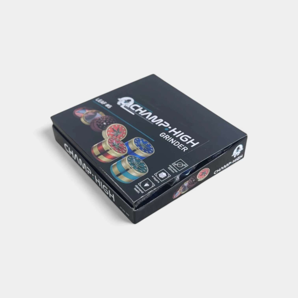 Grinder en métal Cannabis 52mm en 4 parties (lot de 9) - Popeye Club