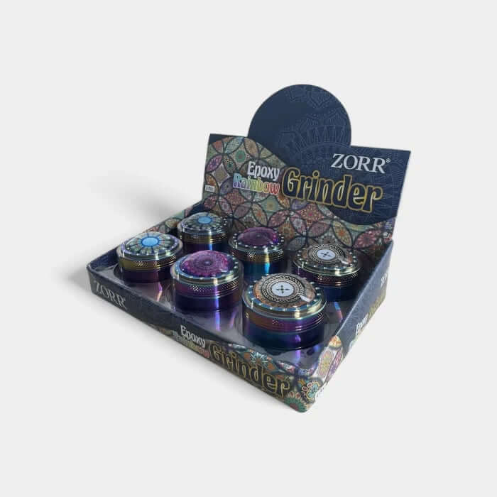 Grinder en métal Rainbow 50mm 4 parties (lot de 6) - Popeye Club